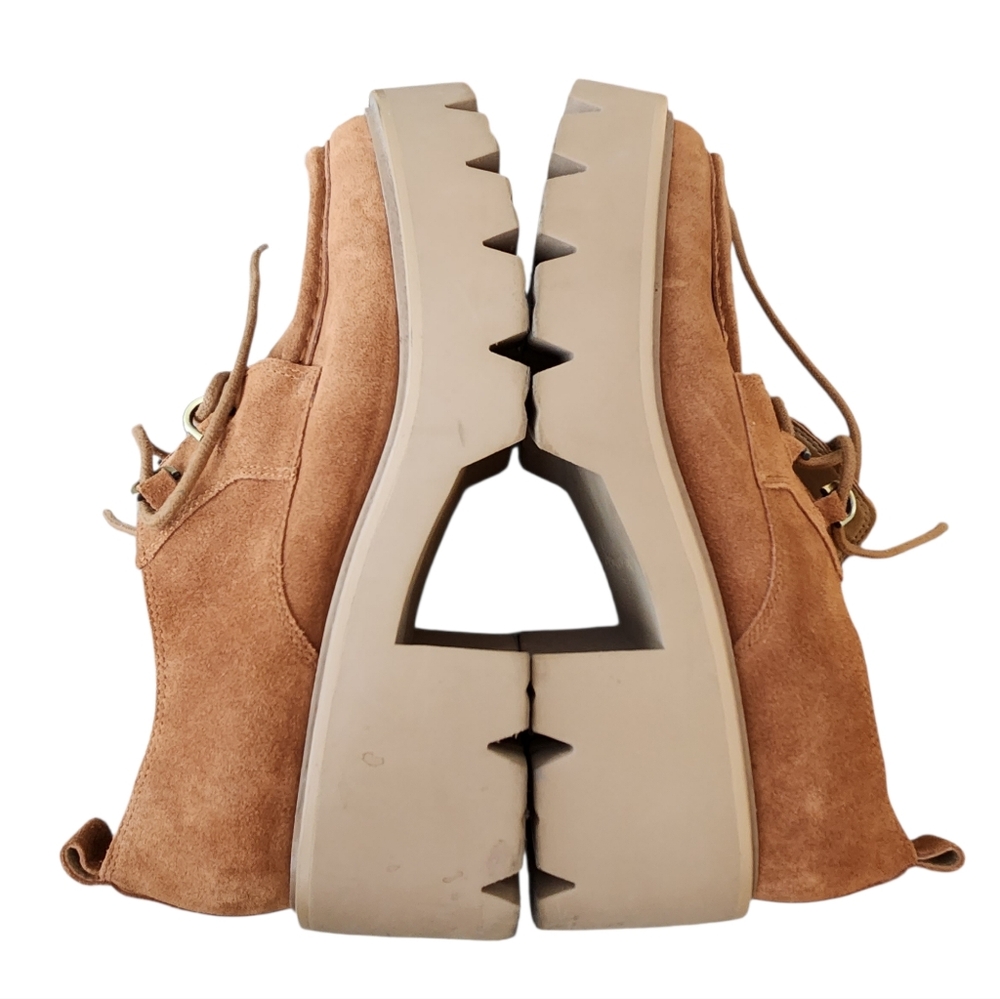 Sam Edelman Monna lace-up lug sole loafers, Frontier Brown Suede Womens 9 🎉HP🎉 - Picture 5 of 11